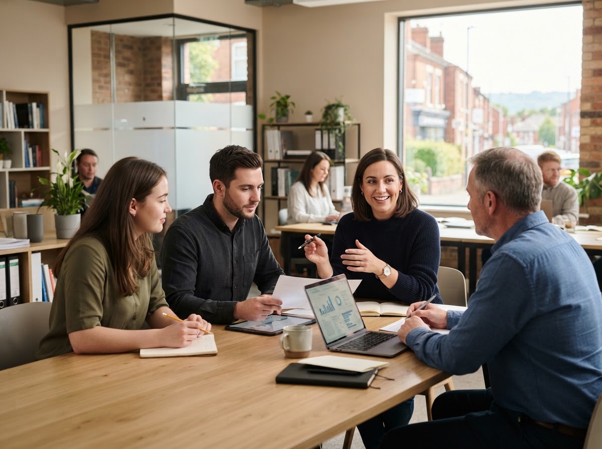 Harborne team reviewing algorithmic oversight and data security processes